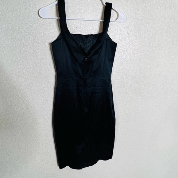 Guess by Marciano black satin silk corset mini dress 0 - Picture 5 of 8